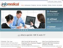 Tablet Screenshot of infomedical.com.ar